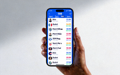 Tampilan taruhan olahraga M88 di mobile dengan daftar pertandingan yang rapi dan odds yang mudah dibaca